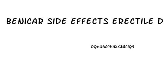 Benicar Side Effects Erectile Dysfunction