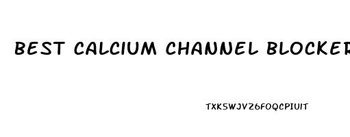 Best Calcium Channel Blocker For Erectile Dysfunction