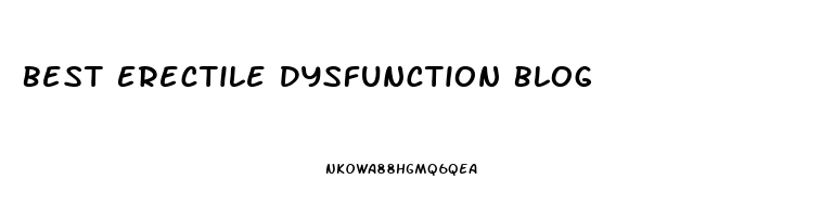 Best Erectile Dysfunction Blog