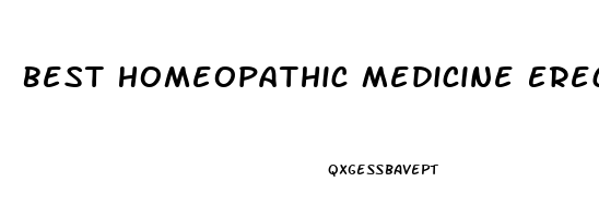 Best Homeopathic Medicine Erectile Dysfunction