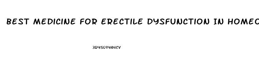 Best Medicine For Erectile Dysfunction In Homeopathy