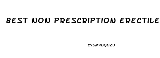 Best Non Prescription Erectile Dysfunction Medication