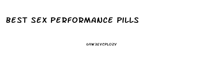 Best Sex Performance Pills