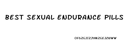 Best Sexual Endurance Pills