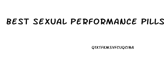 Best Sexual Performance Pills