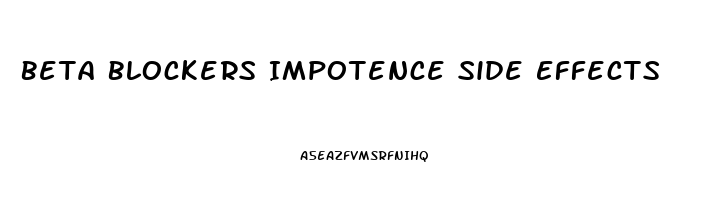 Beta Blockers Impotence Side Effects