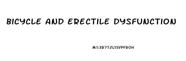 Bicycle And Erectile Dysfunction