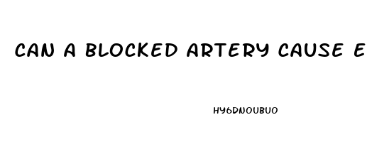 Can A Blocked Artery Cause Erectile Dysfunction