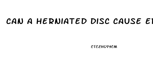 Can A Herniated Disc Cause Erectile Dysfunction