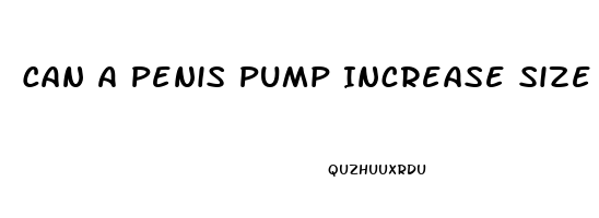 Can A Penis Pump Increase Size