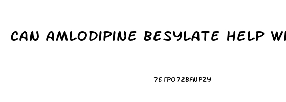 Can Amlodipine Besylate Help With Erectile Dysfunction