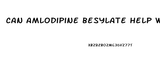 Can Amlodipine Besylate Help With Erectile Dysfunction