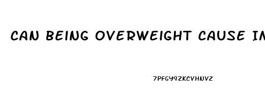 Can Being Overweight Cause Impotence