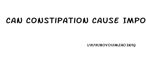 Can Constipation Cause Impotence