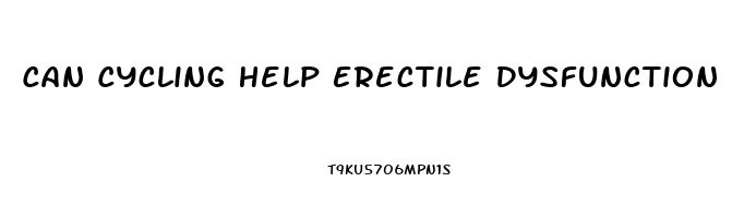 Can Cycling Help Erectile Dysfunction