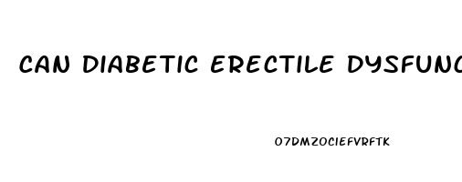 Can Diabetic Erectile Dysfunction Be Reversed