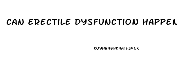 Can Erectile Dysfunction Happen Suddenly