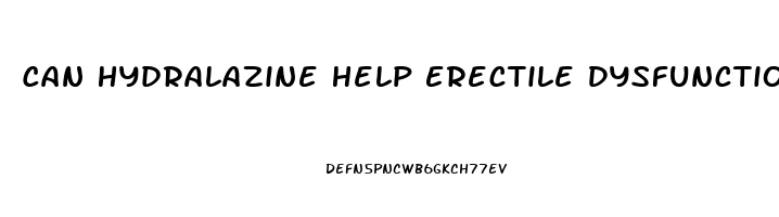 Can Hydralazine Help Erectile Dysfunction