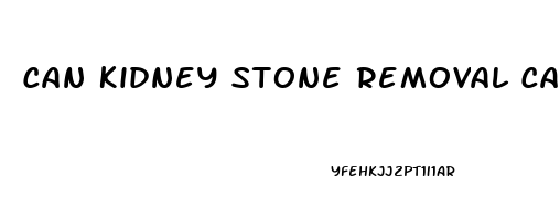 Can Kidney Stone Removal Cause Erectile Dysfunction