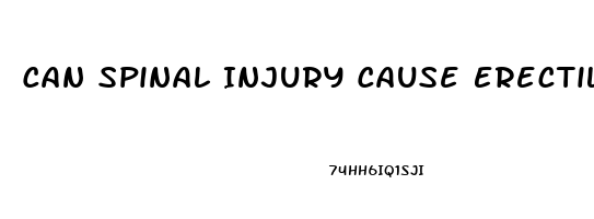 Can Spinal Injury Cause Erectile Dysfunction