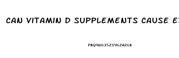 Can Vitamin D Supplements Cause Erectile Dysfunction