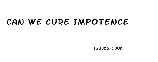 Can We Cure Impotence