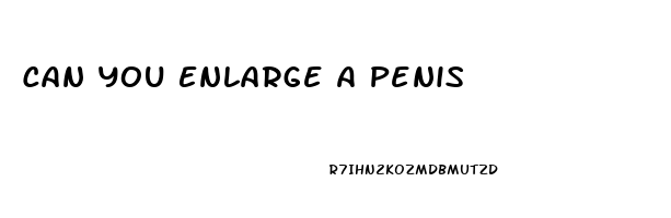 Can You Enlarge A Penis