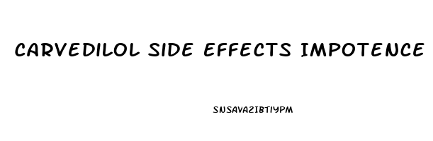 Carvedilol Side Effects Impotence