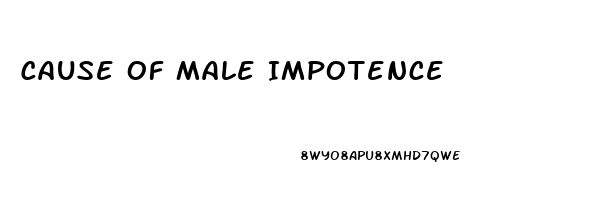 Cause Of Male Impotence