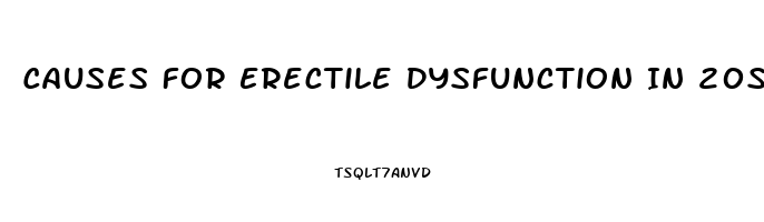 Causes For Erectile Dysfunction In 20s