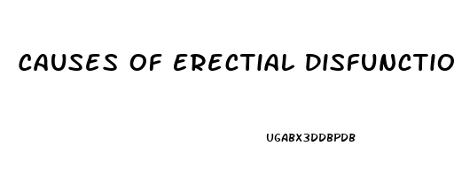 Causes Of Erectial Disfunction