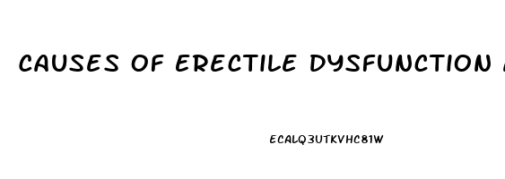 Causes Of Erectile Dysfunction At 40