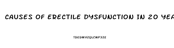 Causes Of Erectile Dysfunction In 20 Year Olds