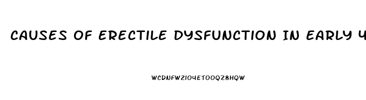 Causes Of Erectile Dysfunction In Early 40s