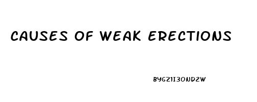 Causes Of Weak Erections