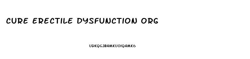 Cure Erectile Dysfunction Org