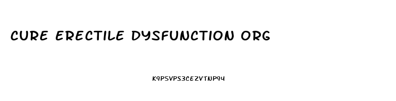 Cure Erectile Dysfunction Org
