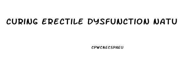 Curing Erectile Dysfunction Naturally