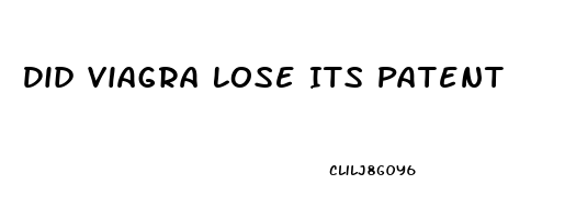 Did Viagra Lose Its Patent