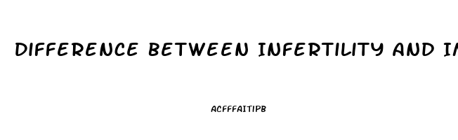 Difference Between Infertility And Impotence