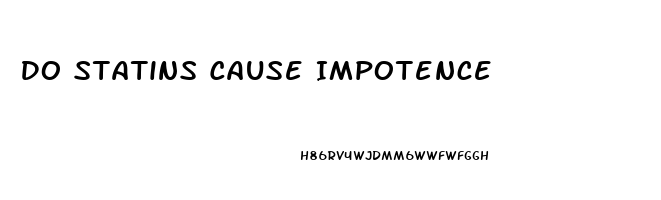 Do Statins Cause Impotence