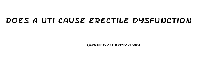Does A Uti Cause Erectile Dysfunction