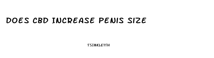 Does Cbd Increase Penis Size