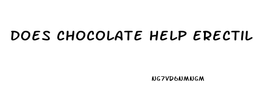 Does Chocolate Help Erectile Dysfunction