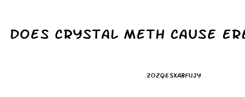 Does Crystal Meth Cause Erectile Dysfunction
