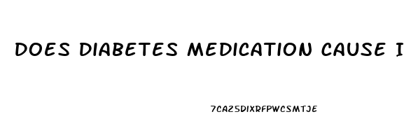 Does Diabetes Medication Cause Impotence