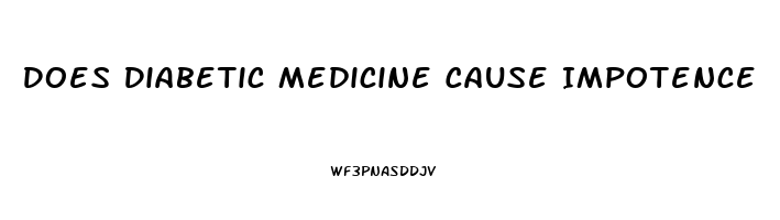 Does Diabetic Medicine Cause Impotence