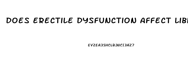 Does Erectile Dysfunction Affect Libido