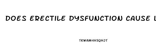 Does Erectile Dysfunction Cause Low Sperm Count