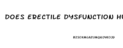 Does Erectile Dysfunction Hurt